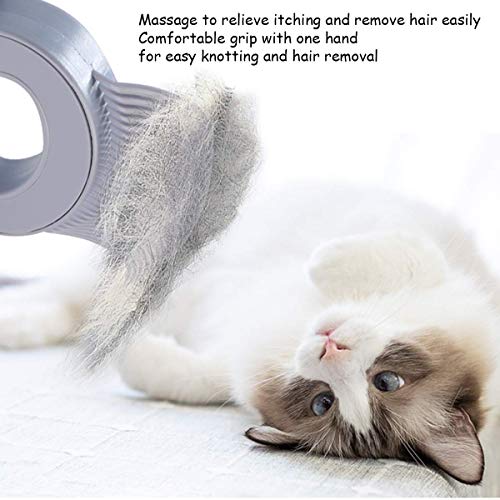 MOUISITON Cat Hair Massage Shedding Brush, Cat Hair Remover, Pet ...