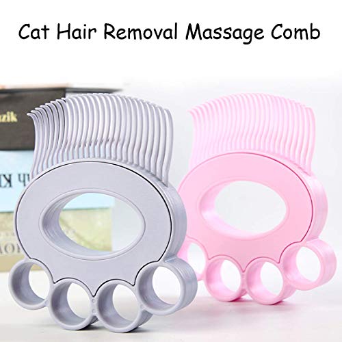 MOUISITON Cat Hair Massage Shedding Brush, Cat Hair Remover, Pet ...