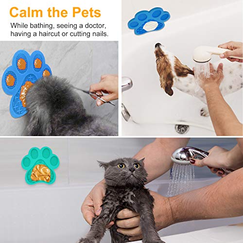 Lick Mat for Dogs & Cats, MOUNTDOG 2 Pack Pet Licking Mat for Bor...
