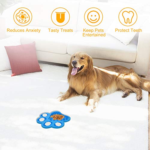 Lick Mat for Dogs & Cats, MOUNTDOG 2 Pack Pet Licking Mat for Bor...