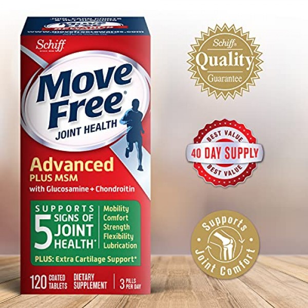 Move Free MSM 1500mg per serving With Glucosamine and Chondroit...