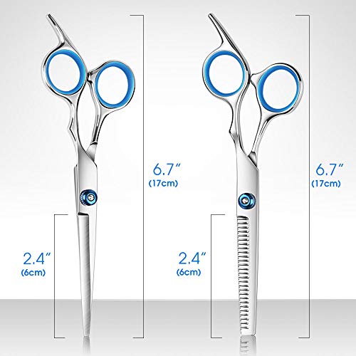 2PCS Professional Hair Cutting Scissors Stainless Hairdressing Sc...
