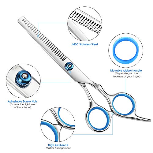 2PCS Professional Hair Cutting Scissors Stainless Hairdressing Sc...