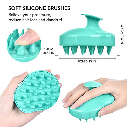 3 Pack Detangling Hair Brush Set, Detangler Brush Comb for Natura...