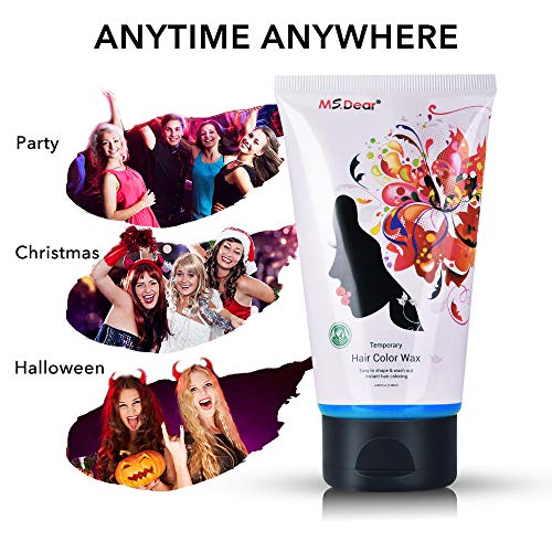 Fun Temperary Hair Color Wax Wash Out Hair Color Hair Dye Wax Sty...