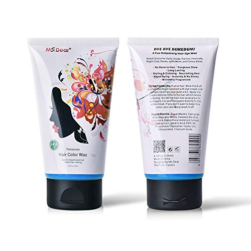 Fun Temperary Hair Color Wax Wash Out Hair Color Hair Dye Wax Sty...