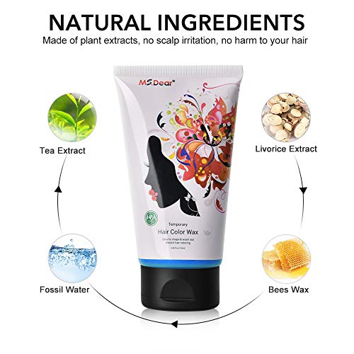 Fun Temperary Hair Color Wax Wash Out Hair Color Hair Dye Wax Sty...