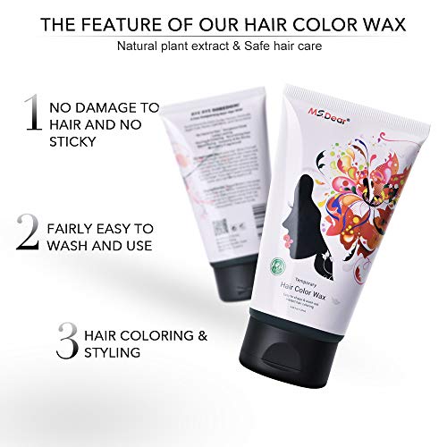 Fun Temporary Hair Color Wax Wash Out Hair Color for Halloween Co...