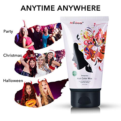 Fun Temporary Hair Color Wax Wash Out Hair Color for Halloween Co...