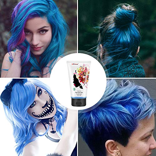 Instant Hair Wax 120g, Temporary Hair Color Dye Wax, Men Women Ha...