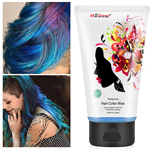 Instant Hair Wax 120g, Temporary Hair Color Dye Wax, Men Women Ha...