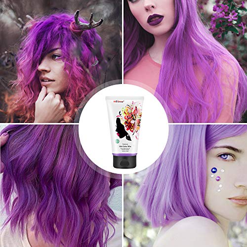 Unisex Temporary Modeling Hair Color Wax, Instant Hairstyle Mud C...