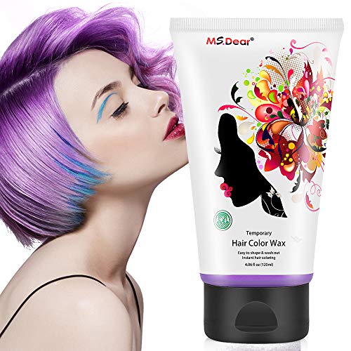 Unisex Temporary Modeling Hair Color Wax, Instant Hairstyle Mud C...