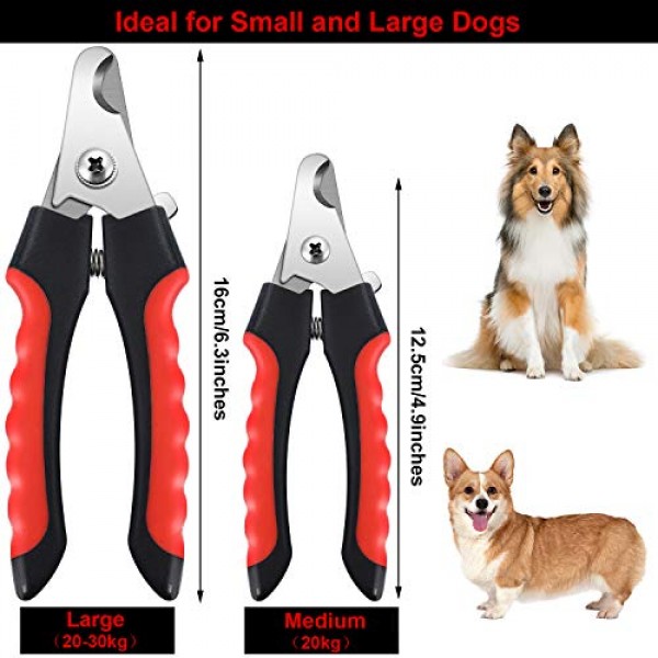 Mudder 4 Pieces Dog Nail Clippers Kit Dog Cat Pets Nail Clippers ...