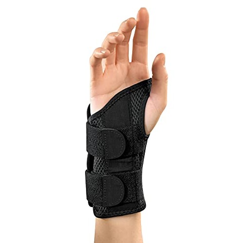 MUELLER Green Fitted Wrist Brace, Black, Right Hand, Large/Extra ...