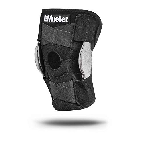 Mueller Sports Medicine Adjustable Hinged Knee Brace, Black/Gray,...