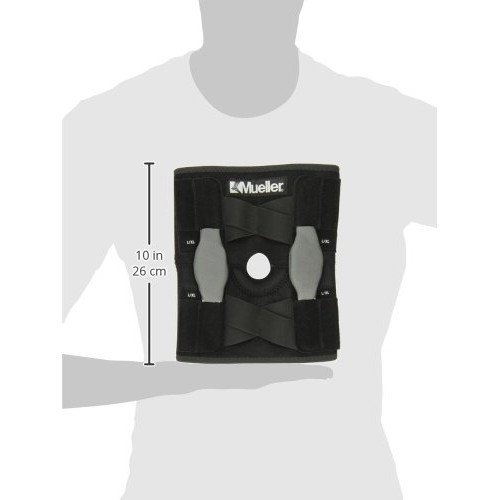 Mueller Sports Medicine Adjustable Hinged Knee Brace, Black/Gray,...
