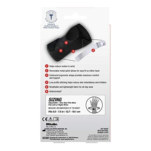 Mueller Sports Medicine Reversible Splint Wrist Brace, 0.25 Pound
