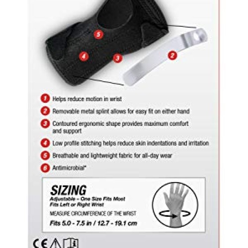 Mueller Sports Medicine Reversible Splint Wrist Brace, 0.25 Pound
