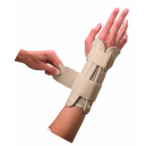 Mueller Wrist Stabilizer, Small/Medium, Beige, 1-Count Package