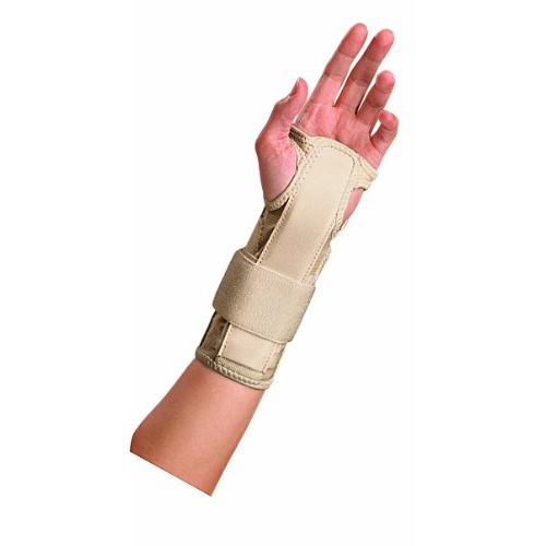 Mueller Wrist Stabilizer, Small/Medium, Beige, 1-Count Package