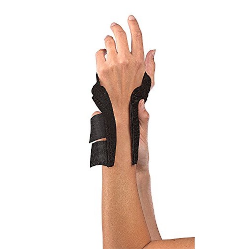 Wrist brace w/splint, black, osfm ea