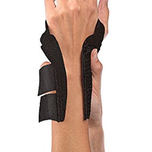 Wrist brace w/splint, black, osfm ea