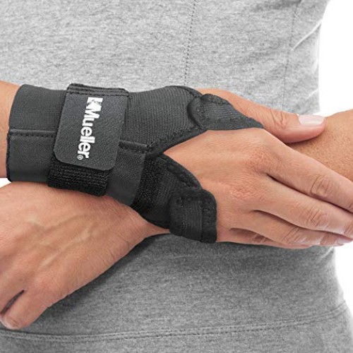 Wrist brace w/splint, black, osfm ea