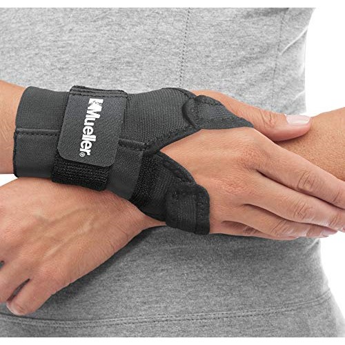 Wrist brace w/splint, black, osfm ea