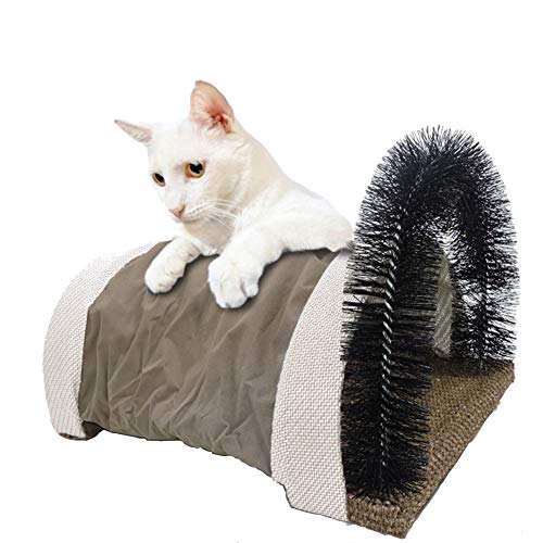 MUJING Cat Arch Self Groomer Massager Groom Toy Dog Brushes Pet P...