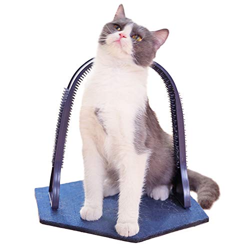 MUJING Cat Arch Self Groomer Massager Groom Toy Dog Brushes Pet P...