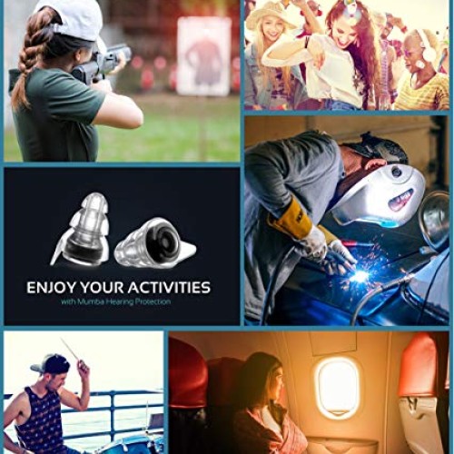 High Fidelity Concert Earplugs, Reusable Musicians Ear Plugs, 24d...