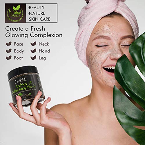 Natural Coffee Scrub with Organic Coffee Body Scrub, Best Acne, A...