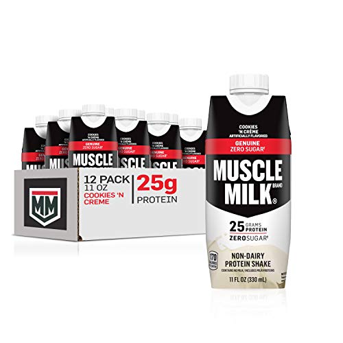 Muscle Milk Genuine Protein Shake, Cookies N Crème, 25g Protein,...