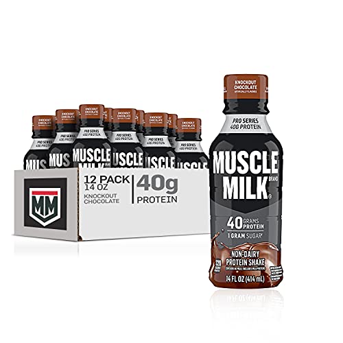 Muscle Milk Pro Series Protein Shake, Knockout Chocolate, 40g Pro...