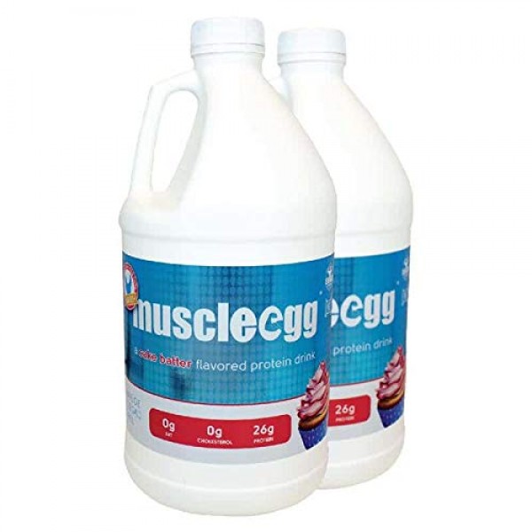 2 Half-Gallons Cake Batter MuscleEgg Liquid Egg Whites Cage-Free