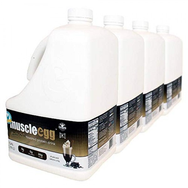 4 Gallons Chocolate Mocha MuscleEgg Liquid Egg Whites Cage-Free