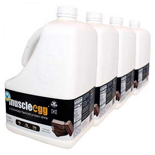 4 Gallons Chocolate MuscleEgg Liquid Egg Whites Cage-Free