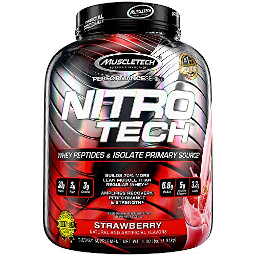 Whey Protein Powder | MuscleTech Nitro-Tech Whey Protein Isolate ...