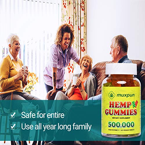 Vegan Ηēmp Gummiēs 500,000, MUXPUN Organic Hēmp Gummy Bears for P...