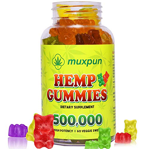 Vegan Ηēmp Gummiēs 500,000, MUXPUN Organic Hēmp Gummy Bears for P...