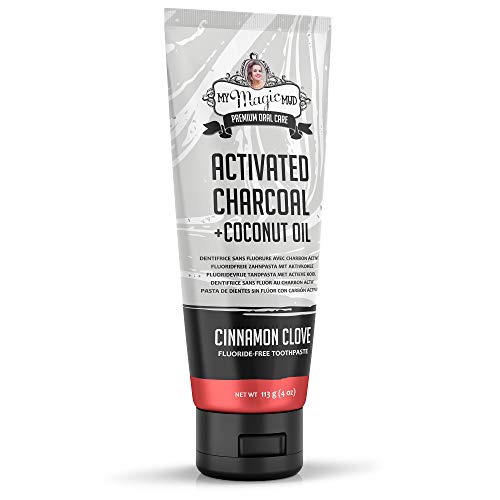 My Magic Mud - Activated Charcoal Toothpaste, Natural, Whitening,...