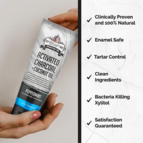 My Magic Mud - Activated Charcoal Toothpaste, Natural, Whitening,...
