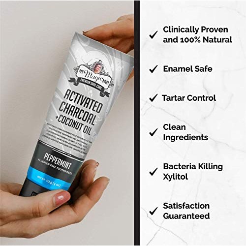 My Magic Mud - Activated Charcoal Toothpaste, Natural, Whitening,...