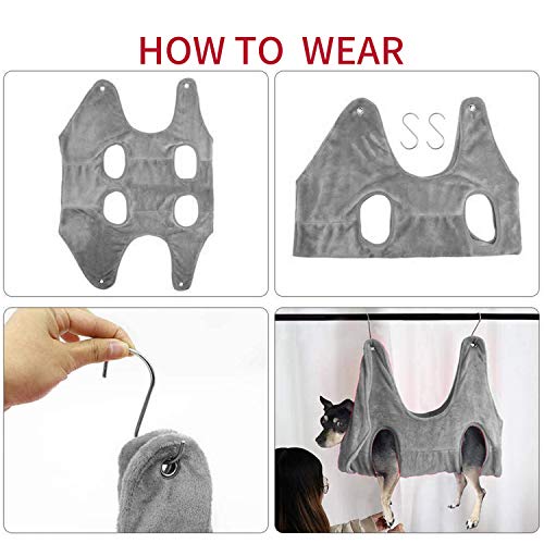 N/A/A Dog/Cat Hammock Helper,Grooming Hammock Restraint Bag Harne...