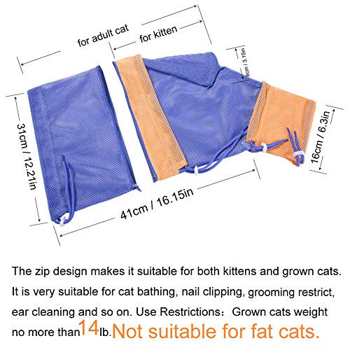 N\A Cat Grooming Bag for Bathing, Cat in a Immobilizing Bag Great...