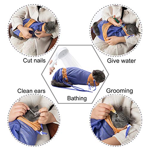 N\A Cat Grooming Bag for Bathing, Cat in a Immobilizing Bag Great...