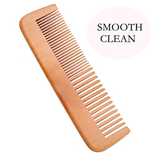 Wooden Comb Hair for Curly Hair, anti-Static for Beard Detangling...