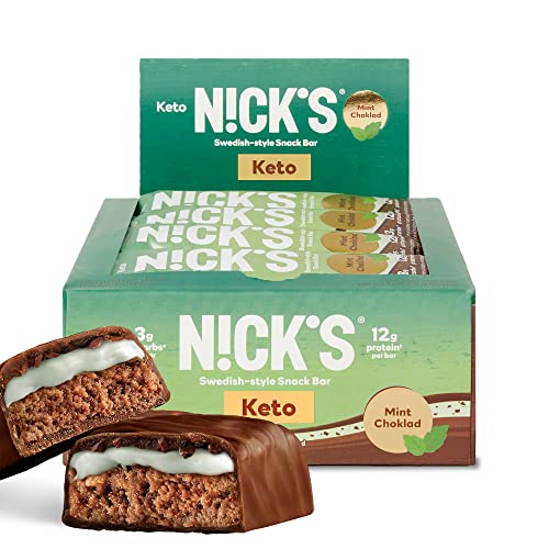 NICKS Protein Bars Mint Chocolate | 12g protein | 170 calories | ...