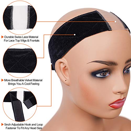 Nadula Lace Wig Grip Band Flexible Wig Comfort Bands Velvet Non S...